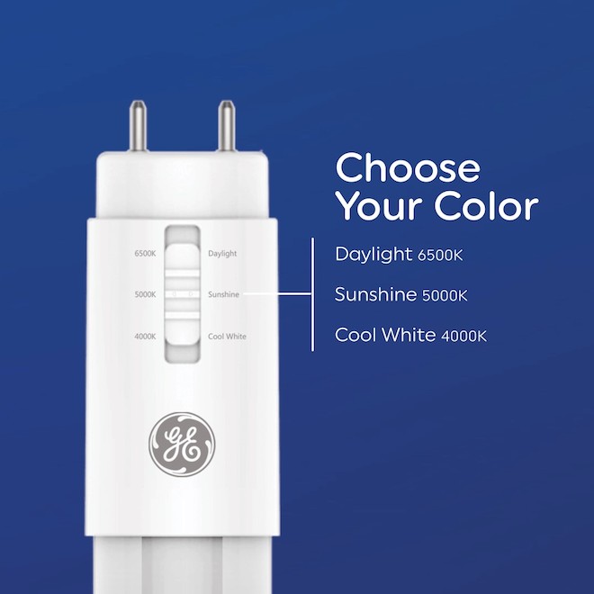 GE 22-in 32 W White Colour Select T8/T12A LED Fluorescent U-Bend Universal Tube