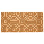 Tapis d'entrée FHE double treillis en fibre de coco naturel de 18 po x 30 po