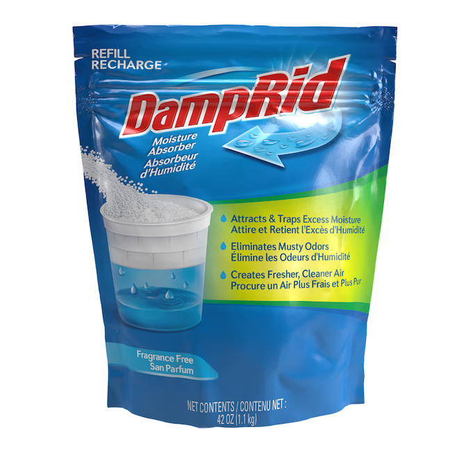 Absorbeurs d'humidité rechargeable DampRid sans parfum, 42 oz