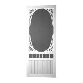 Screentight Decorative Screen Door in White Vinyl - 34 x 80-in