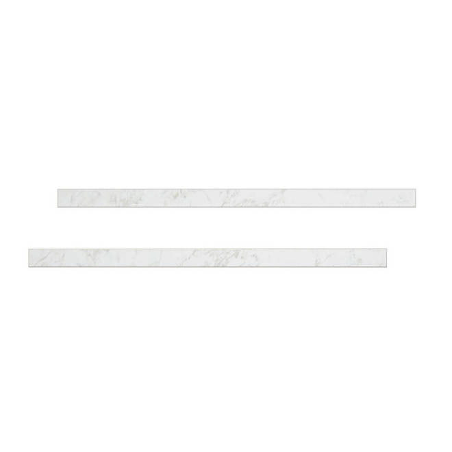 Bélanger Laminés 30 L x 1.13-in W White Laminate Marble End Cap Kit