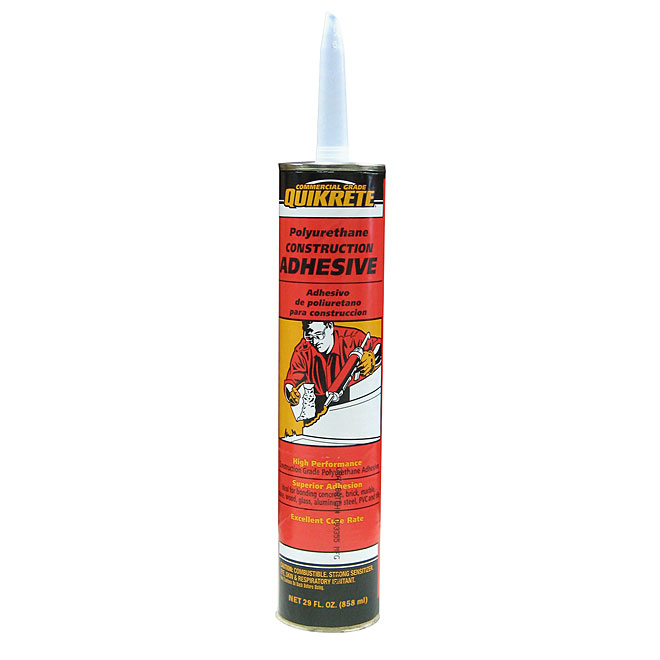 Quikrete Commercial-Grade Construction Adhesive - Interior and Exterior - 858-ml