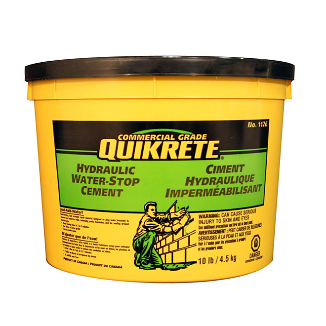Quikrete Water-Stop Hydraulic Cement - 4.5-kg