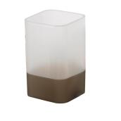 Moda at Home London Clear/Taupe Plastic Tumbler
