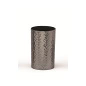 Moda at Home Hammered Silver Plastic Tumbler
