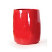 Compel Ceramic Wastebasket - Red