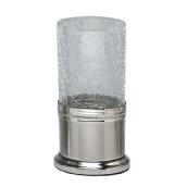Crackled Glass Tumbler - Stainless Steel