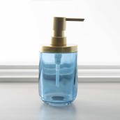 Moda at Home Jasper 9.5-oz Blue Glass Soap Dispenser Pump