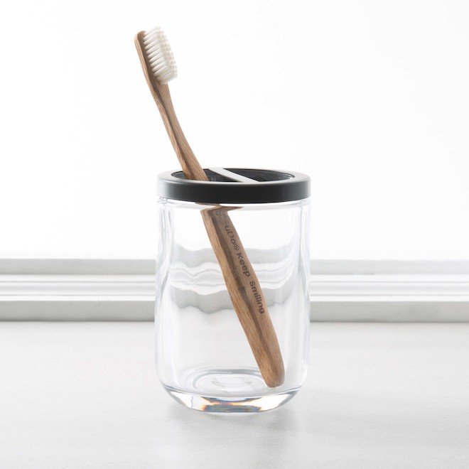 Toothbrush glass clearance