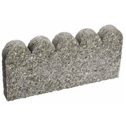 APOLLO CONCRETE Scalloped Concrete Landscaping Edger 16821 | RONA