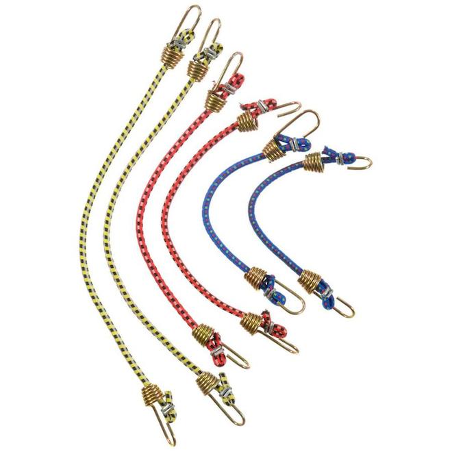 Keeper 06054 Assorted Mini Bungee Cords, 6 Piece
