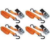 Keeper 1-in x 14-ft Ratchet Tie-Down - 4-Pack