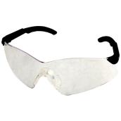 Oregon Clear Polycarbonate Safety Glasses with Adjustable Black Frame