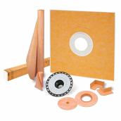 Schluter Systems Kerdi 48-in x 48-in Orange Polystyrene Shower Kit