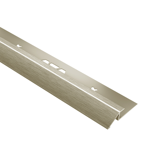 Schluter Systems VINPRO-U Tile Edge - 0.188-in - Brushed Nickel