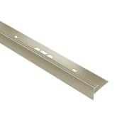 Schluter Systems VINPRO-STEP Tile Edge - 0.25-in - Brushed Nickel