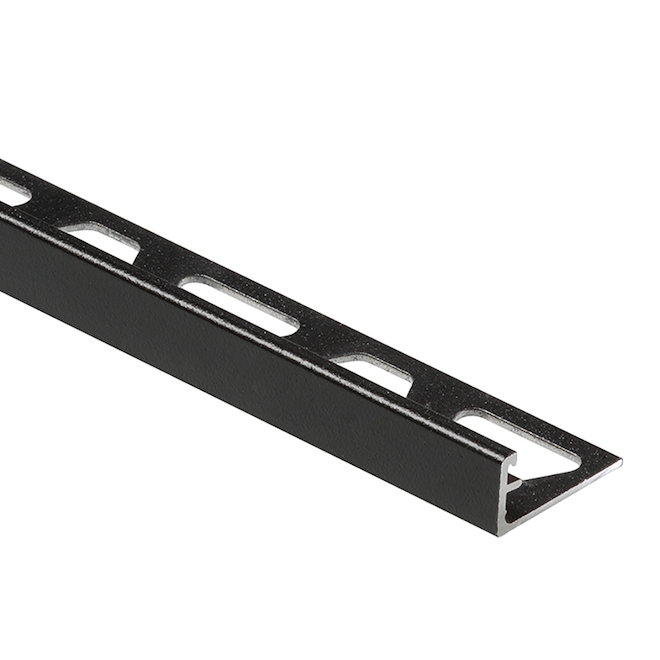 Schluter Systems Jolly 3/8-in x 8-ft Black Aluminum Tile Edge Moulding