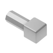 Quadec Tile Edge Trim in Anodized Aluminum - 3/8-in