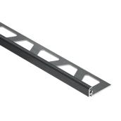 Schluter-Jolly Tile Edge Trim in Graphite - 3/8 x 98 1/2-in