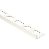 Schluter-Jolly Tile Edge Trim in Bright White - 3/8 x 98 1/2-in