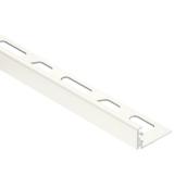 Schluter-Jolly Tile Edge Trim in Bright White - 1/2 x 98 1/2-in