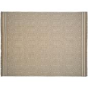Allen + Roth Outdoor Rug with Beige Geometric Shapes - 8-ft x 10-ft