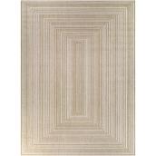 Landon & Co. Brown and Beige Geometric Polypropylen 6 x 9-ft Patio Area Rug