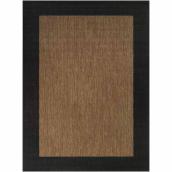 Landon & Co. Black and Brown Polypropylen 6 x 9-ft Patio Area Rug