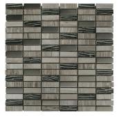 Carreau de mosaïque pour murs Sterling Stone Mini Planks de 12 po x 12 po