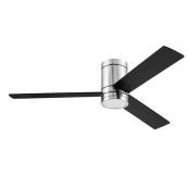 Harbor Breeze Residential Ceiling Fan - 3 Reversible Blades - Satin Nickel and Black - 52-in dia