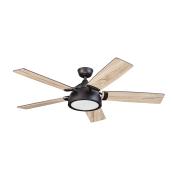 Ventilateur de plafond, 5 pales, 52", 120 V, bronze
