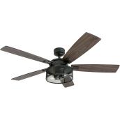 Harbor Breeze Residential Ceiling Fan - 5 Reversible Blades - Rough Pine and Toffee - 52-in dia