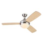 Harbor Breeze Sauble Beach Ceiling Fan - 3 Reversible Blades - Nutmeg and Natural - 44-in dia