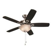 Harbor Breeze 46-in Teslin River Brushed Nickel Ceiling Fan