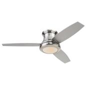Harbor Breeze Sail Stream Ceiling Fan - 3 Silver Blades - Alabaster Glass - 52-in dia