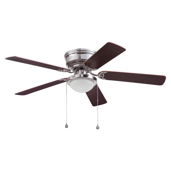 Harbor Breeze Armitage 52-in Brushed Nickel with Lighting Ceiling Fan - 5-Blade