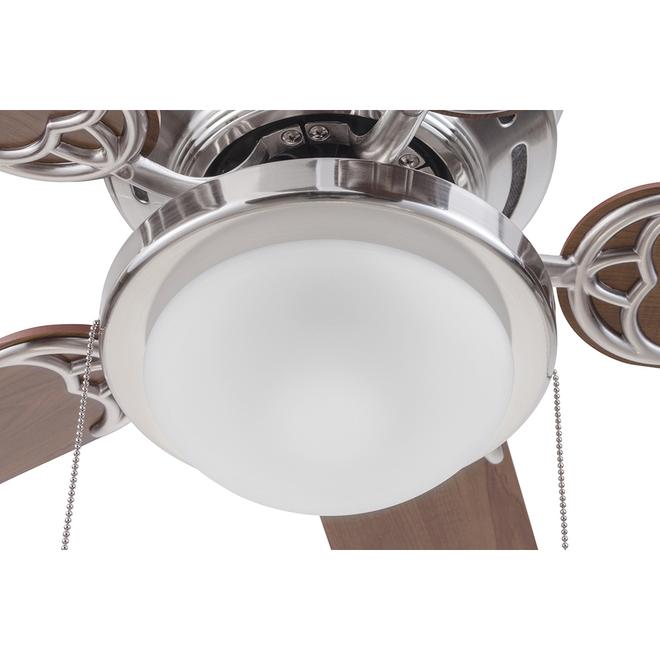 Harbor Breeze Armitage 52-in Brushed Nickel with Lighting Ceiling Fan - 5-Blade