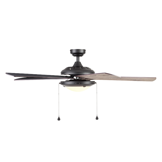 Ventilateur de plafond traditionnel Harbor Breeze 52 po 1 lumière bronze huilé 5 pales