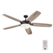 Harbor Breeze Coastal Key 70-in Bronze LED Remote-Controlled Ceiling Fan - 5-Blade