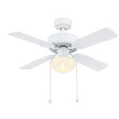 Harbor Breeze Ceiling Fan - 4 Reversible Blades - White and Driftwood - 36-in dia