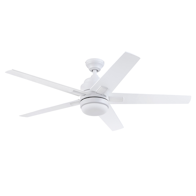 Image of Harbor Breeze | Flanagan 52-In White Indoor Remote Controlled Ceiling Fan - 5 Reversible Blades | Rona