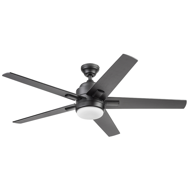 Image of Harbor Breeze | Flanagan 52-In Matte Black Indoor Remote-Controlled Ceiling Fan - 5 Reversible Blades | Rona