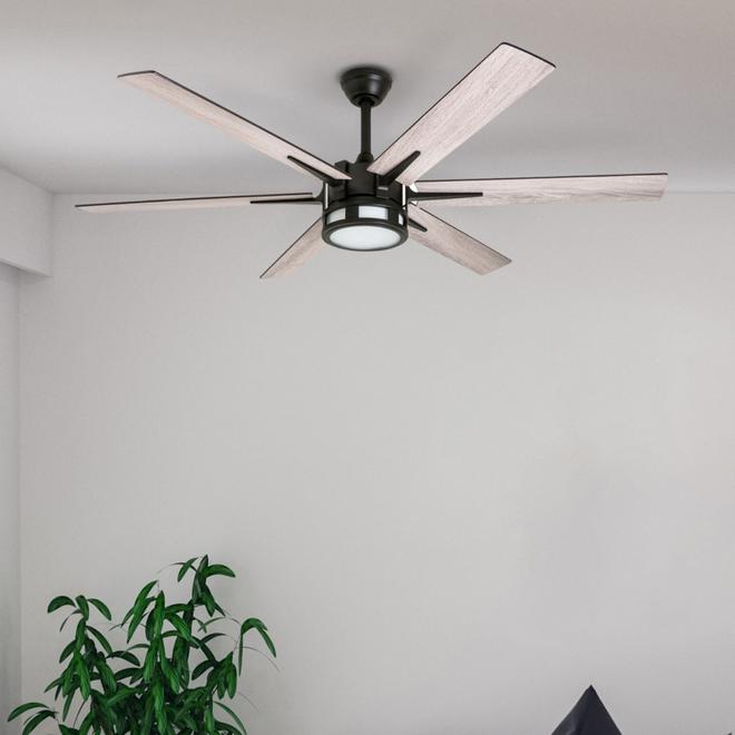 Harbor Breeze Mill Creek 56-in Bronze LED Remote-Controlled Ceiling Fan - 6 Reversible Blades