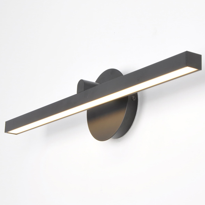 Landon & Co. 1-Light 24-in L LED 12 W Matter Black Vanity Light