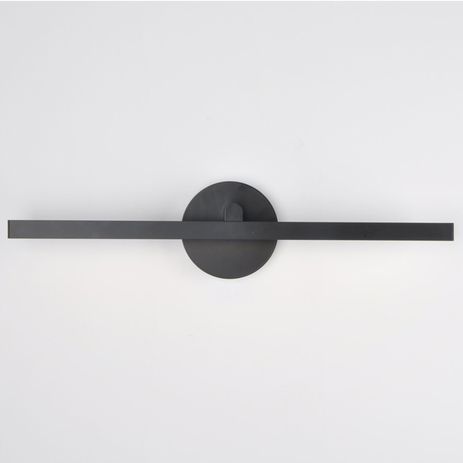 Landon & Co. 1-Light 24-in L LED 12 W Matter Black Vanity Light