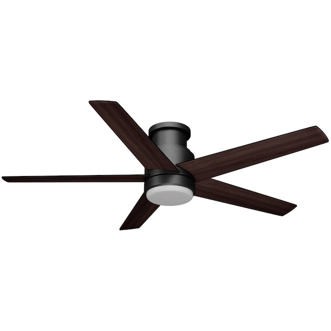 Landon & Co. Ceiling Fan 52-in with 3 Speeds and LED Light - Matte Black