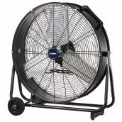 RONA  24-in Floor Fan on Wheels - Black Metal