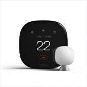 Ecobee Smart Premium Black Wi-Fi Compatible Thermostat and Room Sensor