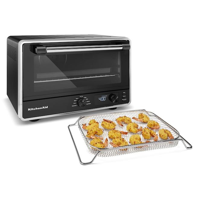 KitchenAid 16-in x 17-in Black Countertop Oven with Air Fry Function