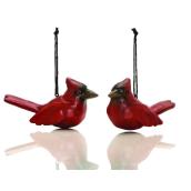 Holiday Living Ornamental Cardinals - Friendly Forest - Red